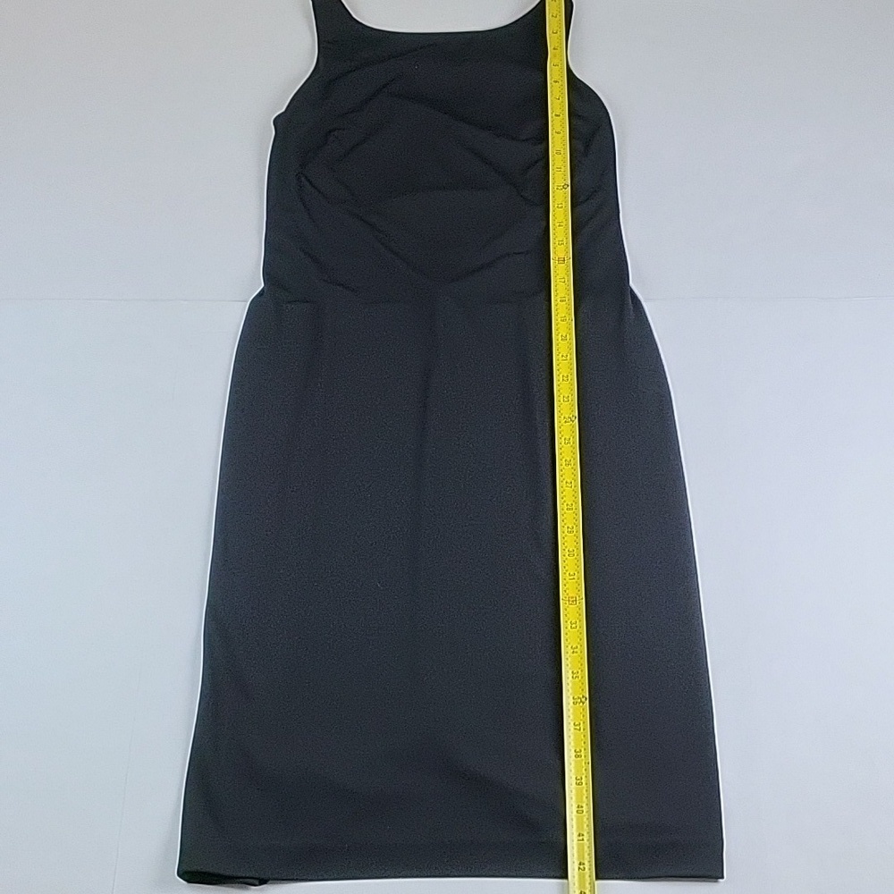Vintage 90s Y2K Alex Evenings Black Mesh Overlay w Rhinestones Cocktail Dress - Picture 15 of 16